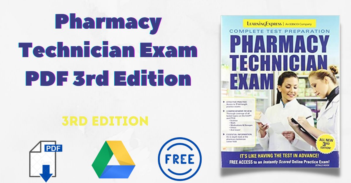 Pharmacy Technician Exam PDF 3rd Edition MedbooksVN